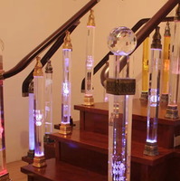 Colonne de cristal pour escaliers Piliers décoratifs en verre Autre produit d'artisanat en cristal