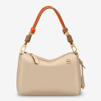 Sac bandoulière en cuir véritable avec logo personnalisé RFID, doublure en daim, sac messager pour femme, fermeture éclair, double sangle pour les voyages et le quotidien