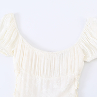 ZATRHMBM Nouvelle Robe Jacquard Femme Printemps-Été 2026 à Ceinture, Robe Courte Décontractée et Élégante à Manches Courtes Style Rétro