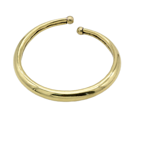 Brazalete rígido unisex hecho a mano de latón grueso con diseño circular, estilo gitano, tribal, fusion, joyería de moda, regalo. - Product Image 1