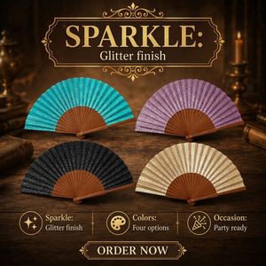 Stock Natural Iron Custom Eco-Friendly Durable Wooden <b>Hand</b> <b>Fan</b> Wedding Wholesale Customizable <b>Folding</b> <b>Fan</b> Silk Screen Gift - Product Image 4