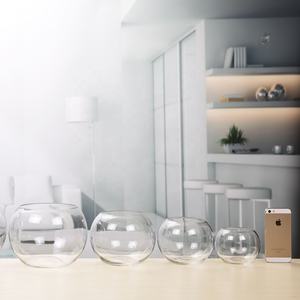 Stock d'usine 10cm de diamètre pas cher boule ronde bocal à poissons en verre transparent/aquarium/aquariums/ - Product Image 4