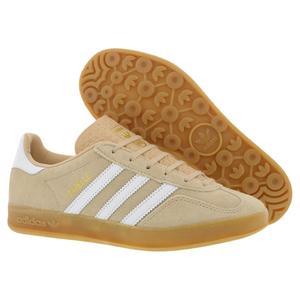 Zapatillas Adidas Gazelle Indoor para Mujer, Color Beige Mágico, Blanco Goma 3 - Product Image 4
