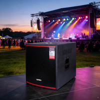 VAMAV Pro Audio NOVA AX18S Subwoofer Activo Profesional de Madera de 18 pulgadas, 1000W RMS, DSP Effects, Clase D para Escenario