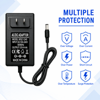 Adaptateurs secteur muraux 12V 4A 48W personnalisables avec options de prises US, EU, UK, AU pour routeurs et commutateurs sans fil – Vente directe usine