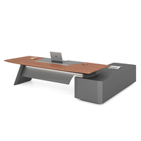 Bureau de direction en bois, mobilier de bureau modulaire, nouveau design moderne, en bois d'érable massif, blanc, ensemble de bureau convertible avec chaise