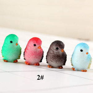 Vente flash Décoration de maison de poupée DIY 3D <span class=keywords><strong>Moineau</strong></span> miniature Figurines d'oiseaux en résine Ornement - Product Image 4