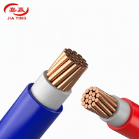 Jiaying Industries 0,5-2,5mm² BVR-Draht Flexibler Mehradrig-Kupferdraht BC PVC-Isoliert Einadriges Gebäudekabel für Beleuchtung