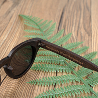 Lunettes de soleil polarisées surdimensionnées pour hommes, de haute qualité, à prix d'usine, avec monture en bois, certifiées CE, pour la couleur marron