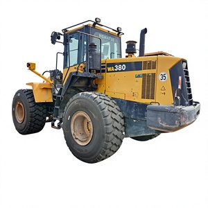 Chargeuse sur pneus Komatsu WA380-6 wa320 wa100, équipement de construction lourd de couleur jaune, chargeuse frontale avec gros pneus - Product Image 1