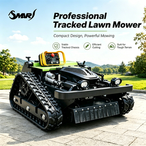 Orchard Specialized Remote Control Lawn <strong>Mower</strong> Rubber Track Gasoline Engine CE Certified for Fruit Farm Weed and Grass Control - Product Image 1