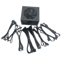 Kualitas tinggi 650W/1200W 80 Plus + emas Modular penuh PSU untuk Gaming PCs 100-240V Input AC ATX catu daya
