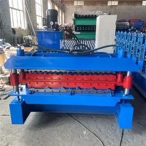Steel Roll Used Roofing Sheets Making Machine Double Layer Roof Tile Making Forming Machine