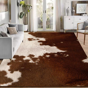 Tapis rectangulaire Temu à imprimé léopard, moderne, résistant aux taches, pour salon, design en velours cristal et fourrure, hiver 2025 - Product Image 4