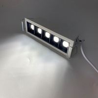 Mini spot encastré linéaire 3030, 6000K, aluminium, LED moderne, CRI élevé, dimmable, IP40, angle de faisceau 120°, UGR 10-19, haute efficacité