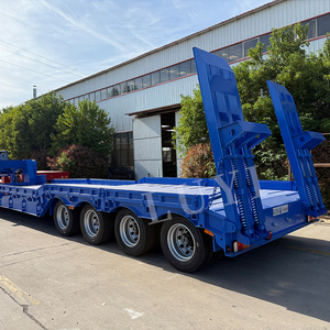 3/4/5 trục 40/60/70/80 tấn nhiệm vụ nặng nề cổ ngỗng thủy lực đoạn đường nối thấp loader/lowbed/<span class=keywords><strong>lowboy</strong></span> thấp giường Trailer xe tải bán trailers - Product Image 3