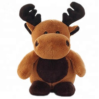 Prix bon marché 10 cm mignon mini cerf de Noël jouets en peluche cadeau promotionnel peluche orignal elfe jouet peluche noël renne porte-clés