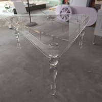 Braut Esstisch Transparente Acryl Tische Mode Clear Events Hochzeits feier runde runde Bankett tische