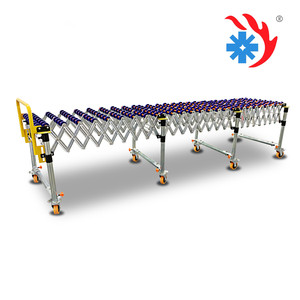 Sistema <span class=keywords><strong>de</strong></span> Transportadores <span class=keywords><strong>de</strong></span> Rodillos Telescópicos por Gravedad con Giro <span class=keywords><strong>de</strong></span> 90/180 Grados para Carga y Descarga <span class=keywords><strong>de</strong></span> Contenedores - Product Image 2