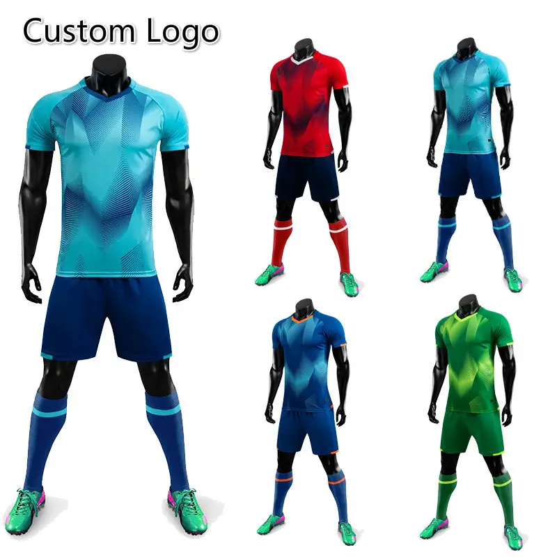 ODM OEM sublimation custom design soccer jersey set team football jersey football wear for men kids and women