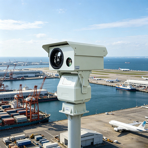 Caméra thermique PTZ de surveillance longue portée à double capteur, 360° °   Rotation sans fin pour la surveillance des ports et des aéroports - Product Image 2
