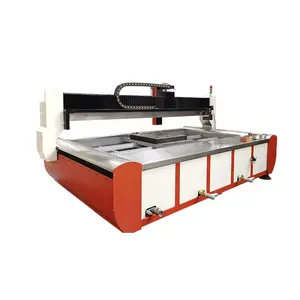 RONGWIN Tile Cutting Machine Automatic 45 Degree Electric Equipment Stone Grooving Chamfer Desktop Water Jet Machine Push Knife