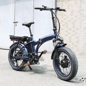 طويلة المدى دعم التخصيص تحويل عدة ebike بطارية ليثيوم الدهون الإطارات عجلة 20 بوصة قابلة للطي دراجة جبلية كهربائية