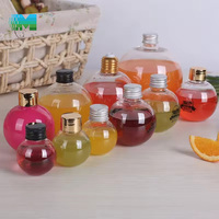 Bouteille en plastique personnalisée 8 oz la plus vendue, avec couvercle, pour jus, de qualité et sûre