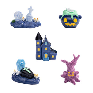 Adornos de Paisaje en Miniatura para Halloween, Set de Manualidades de Resina, Decoración de Interiores, Forma de Calabaza, Hecho a Mano D1680 - Product Image 5