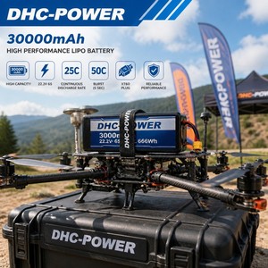 แบตเตอรี่ DHC-POWER 22.2V 16S 30000mAh 25C แบบกึ่งโซลิดสเตท LiNiMnCoO2 แคโทดความจุสูง 800 รอบการใช้งาน อุณหภูมิใช้งาน -20C ถึง 60C - Product Image 2