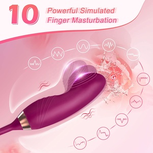 Vibrateur rose pour les doigts, vibrateur suceur et lécheur, jouets sexuels, gode rose double face, stimulateur du clitoris, jouet pour femmes - Product Image 3