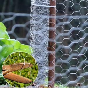 चिकन तार बाड़ लगाने वाले मेज़बल पोल्ट्री वायर नेटिंग आउटडोर एंटी जंग हेक्सागोनल गैल्वेनाइज्ड मेश गार्डन बाड़ - Product Image 1