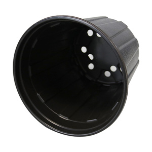 Vasi di plastica impilabili da 1 gallone classico moderno alto piccolo giardino coltivano cestini di drenaggio fori per piantare la casa recinzione - Product Image 4