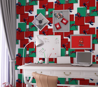 Papier peint floral moderne auto-adhésif en PVC, imperméable, anti-humidité et anti-moisissure pour chambre à coucher, chambre d'enfant et espace de loisirs pour garçons