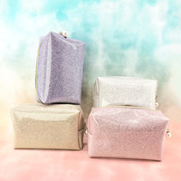 Nouvelle Trousse de Maquillage Scintillante et à Paillettes 2026 pour Femmes : Organisateur Portable en Cuir Brillant, Pochette de Maquillage Mignonne et Féminine