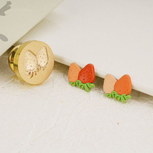Prix usine 3D Mini série de fruits plaque fraise <span class=keywords><strong>avocat</strong></span> cire sceau tête de timbre - Product Image 4