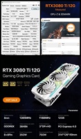 New Manufacturer Multi Fan Cooling 8+8Pin 394Bit 12GB GDDR6X Memory Desktop PC Builder Esports Gaming RTX 3070 Ti Graphics Card
