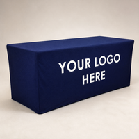 Nappe extensible sur mesure en polyester avec impression de logo pour promotion commerciale et salons professionnels (vente en gros)