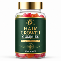 Gummies véganes de biotine 10000mcg à force maximale, marque privée OEM ODM, pour la croissance des cheveux, de la peau et des ongles - Vitamines pour adolescents et adultes