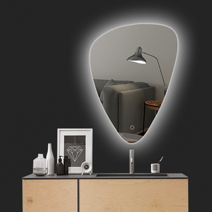 Water Drop Shaped <strong>Frameless</strong> Bathroom <strong>Mirror</strong> with Adjustable Touch Screen Light Smart <strong>Mirror</strong> with Luminous Water Drop Design - Product Image 3