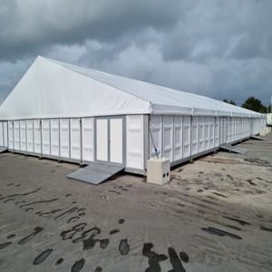 إطار من الألومنيوم في الهواء الطلق PVC مستودع سقف محمول خيمة كبيرة مقاومة للحريق شعار مخصص 5 متر مسافة الخليج - Product Image 5