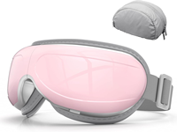 Masseur oculaire sans fil infrarouge avec fonction de physiothérapie, contrôle de la minuterie, fonction chauffante, nettoyage détachable et massage par pétrissage pour les yeux et les épaules