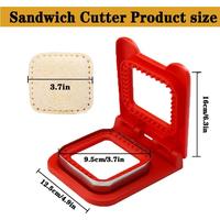Portable oeuf Sandwich Maker carré manuel pain presse à sertir bricolage gelée sans croûte Sandwich pain tarte emporte-pièce et scellant