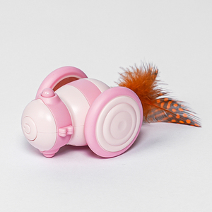 Mainan Kucing Otomatis Interaktif Bentuk Lebah dengan Bulu, Dapat Diisi Ulang, untuk Anak Kucing dan Hewan Peliharaan Kecil - Product Image 2