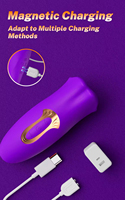 Klitoris-Saugvibratoren für Frauen Großhandel Silikon-Nippelsauger Sexspielzeug für Erwachsene Vibrierender Mund-Vibrator