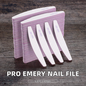 Juego de Limas de Uñas Profesionales No Eléctricas de Doble Cara con Logotipo Personalizado, Herramientas de Manicura y Pedicura, Grano 180/100 - Product Image 2
