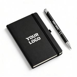 Wholesale Custom Design Printing <b>A5</b> Pu Leather With Logo Notebook for Promo Business Gift Eco-Friendly Durable - Product Image 1