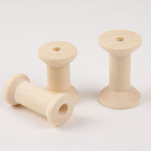 แกนม้วนไม้ขนาด 47x32 มม. 48x23 มม. 27x16 มม. สีธรรมชาติขัดเงา สำหรับงาน DIY ทำเครื่องประดับ งานฝีมือ และอุปกรณ์เสริม - Product Image 4