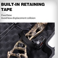 Étui pour arc composé SPG, chasse à l'arc, flèches en carbone mixtes, viseur, boîte de protection en plastique épaissi, équipement léger