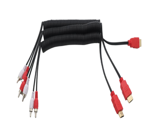 Kép song song mùa xuân âm thanh Splitter cáp cho HDMI để 2-rca Chất lượng cao Video & âm thanh cáp - Product Image 2